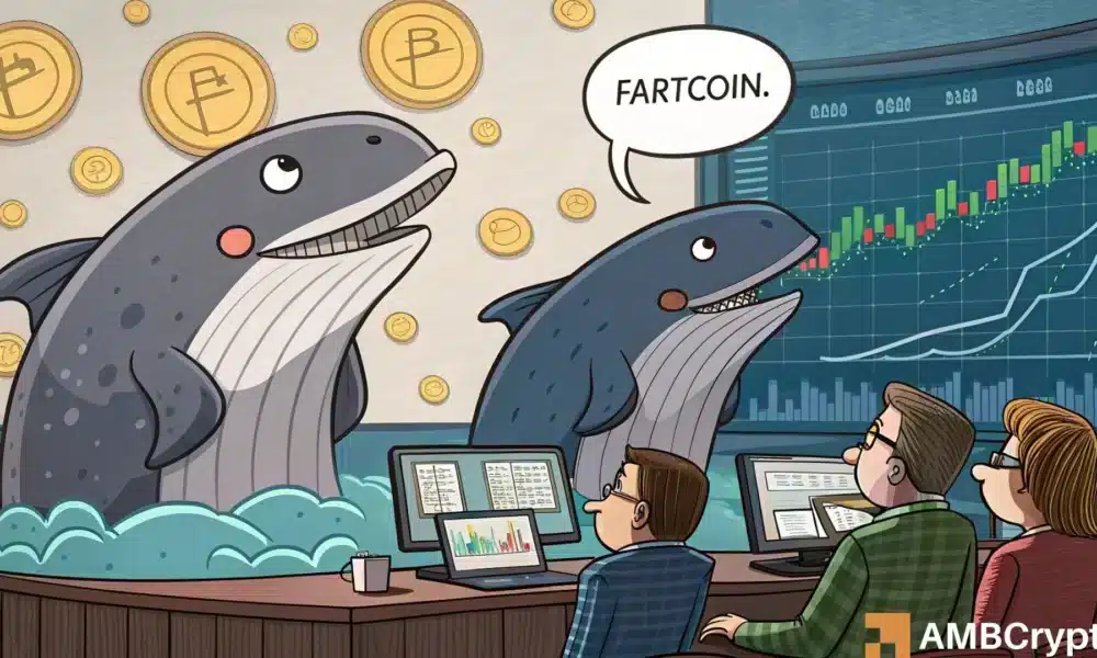 FARTCOIN 损失 840 万美元因鲸鱼退出——买家能否保持 1 美元的支撑位?